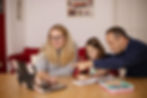 Parents Teaching Their Daughter