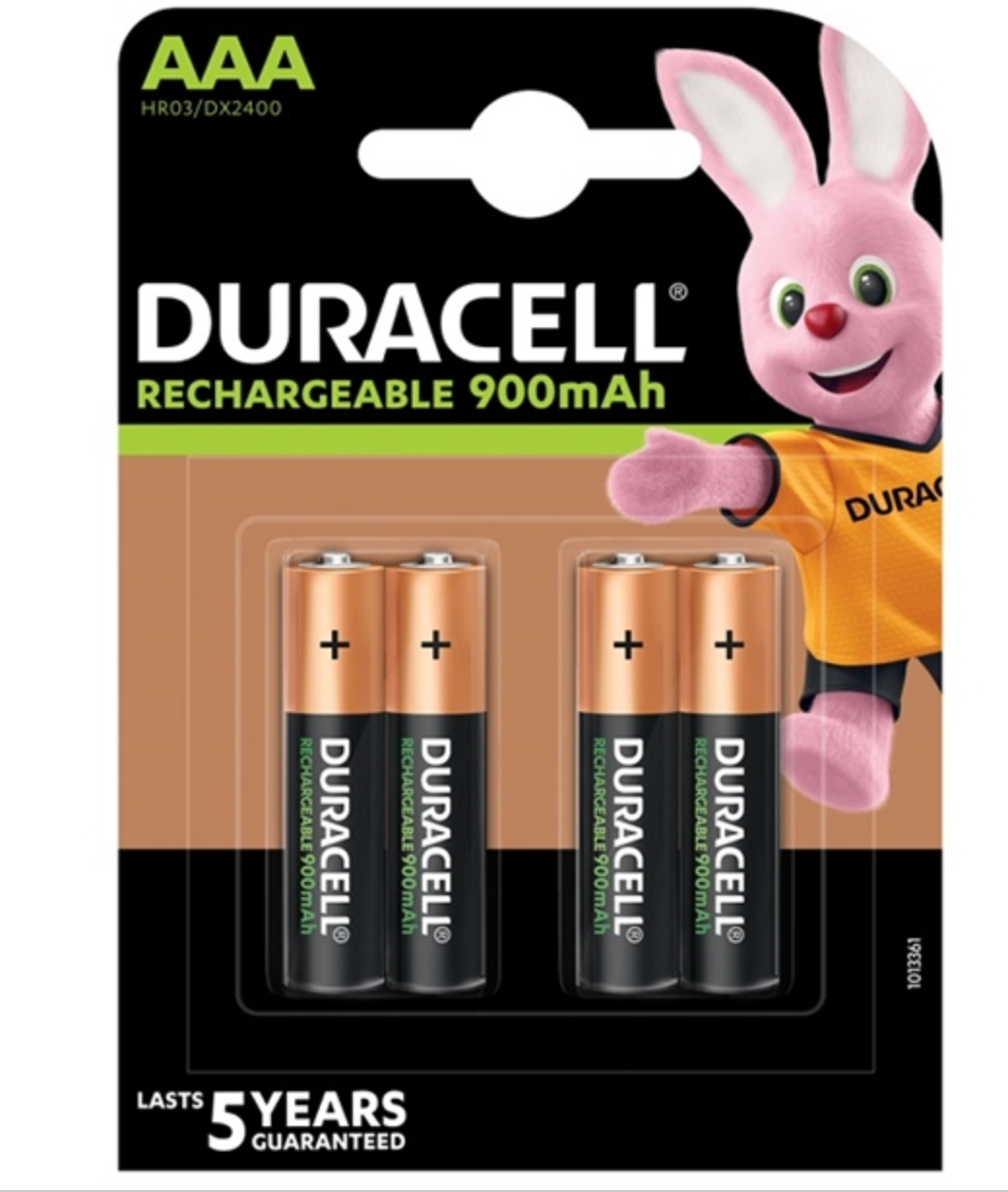 Duracell - Accu HR03 / AAA, Ni-MH, 900 mAh, 4 pcs.