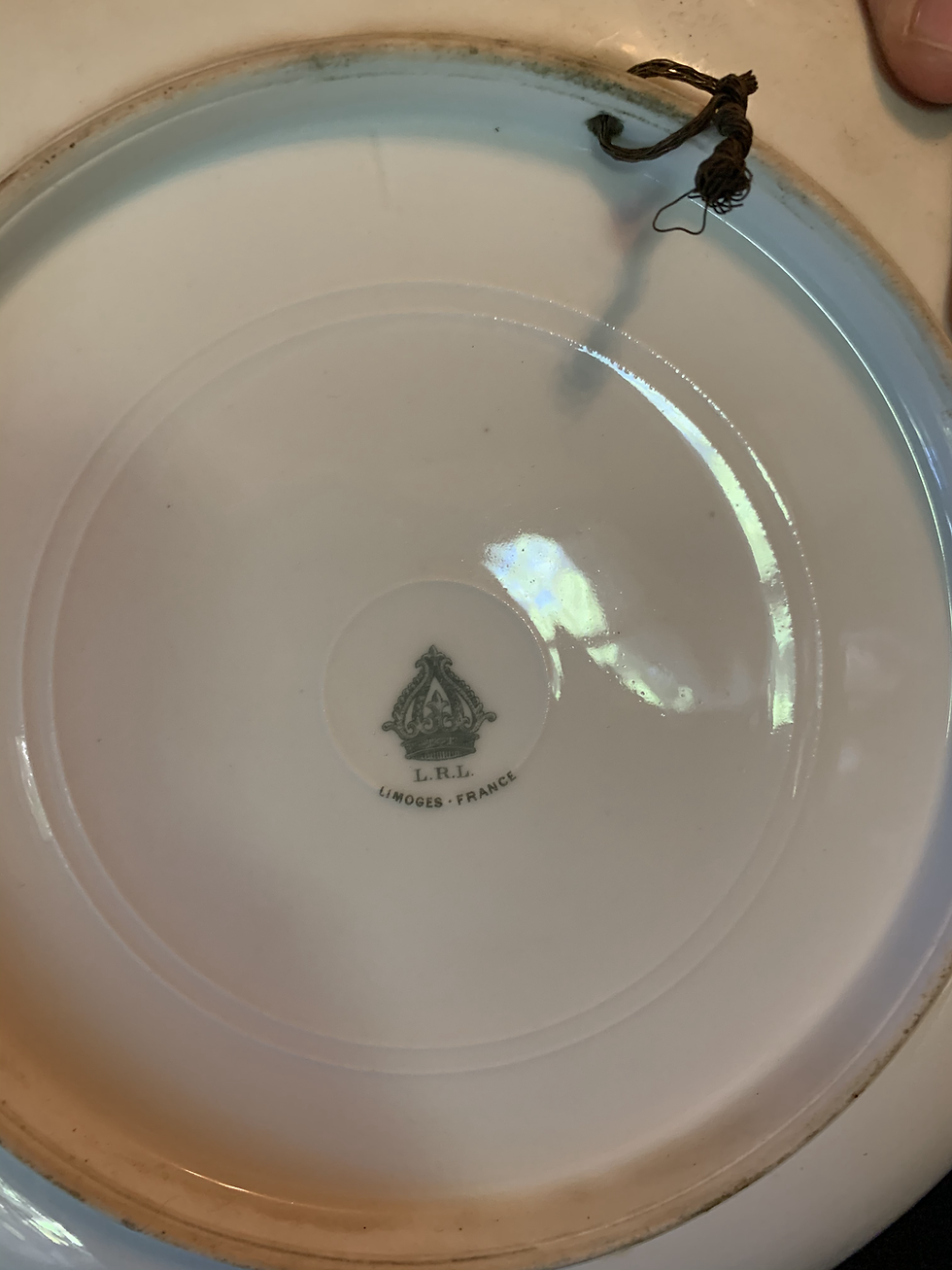 Thumbnail: L.R.L. Limoges Pheasant Plate
