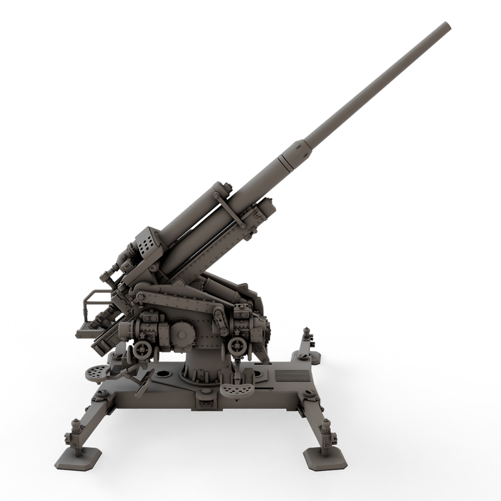 Thumbnail: German -  AA gun 12.8cm Flak 40 (on cross)