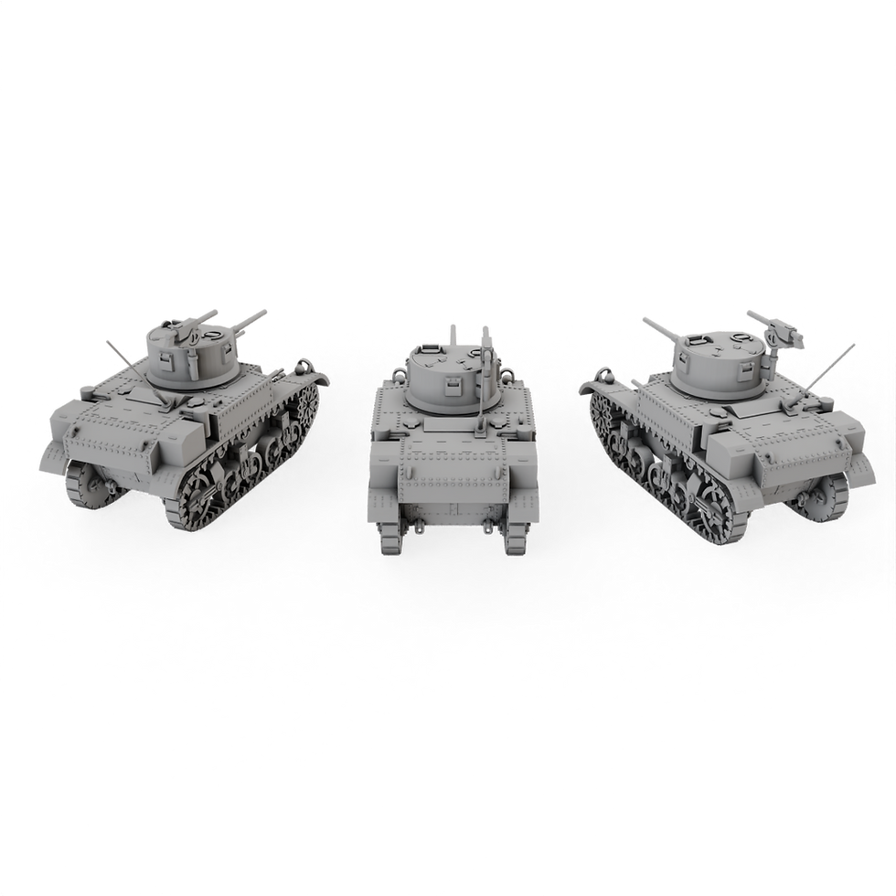 Thumbnail: USA - M3 Stuart With Sponsons Platoon