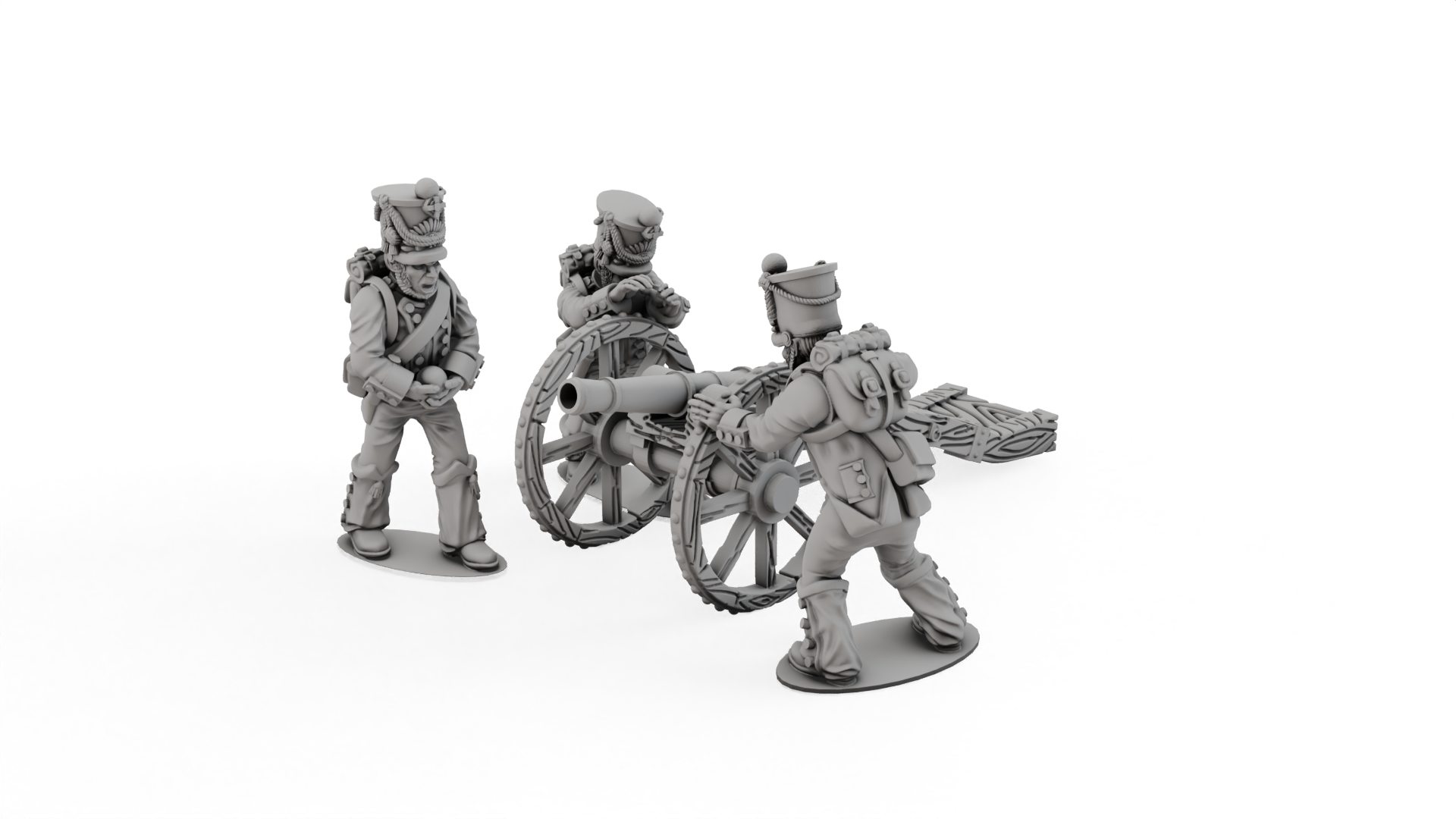 Vistula legion - 3pdr Cannon Long Barrel (A)