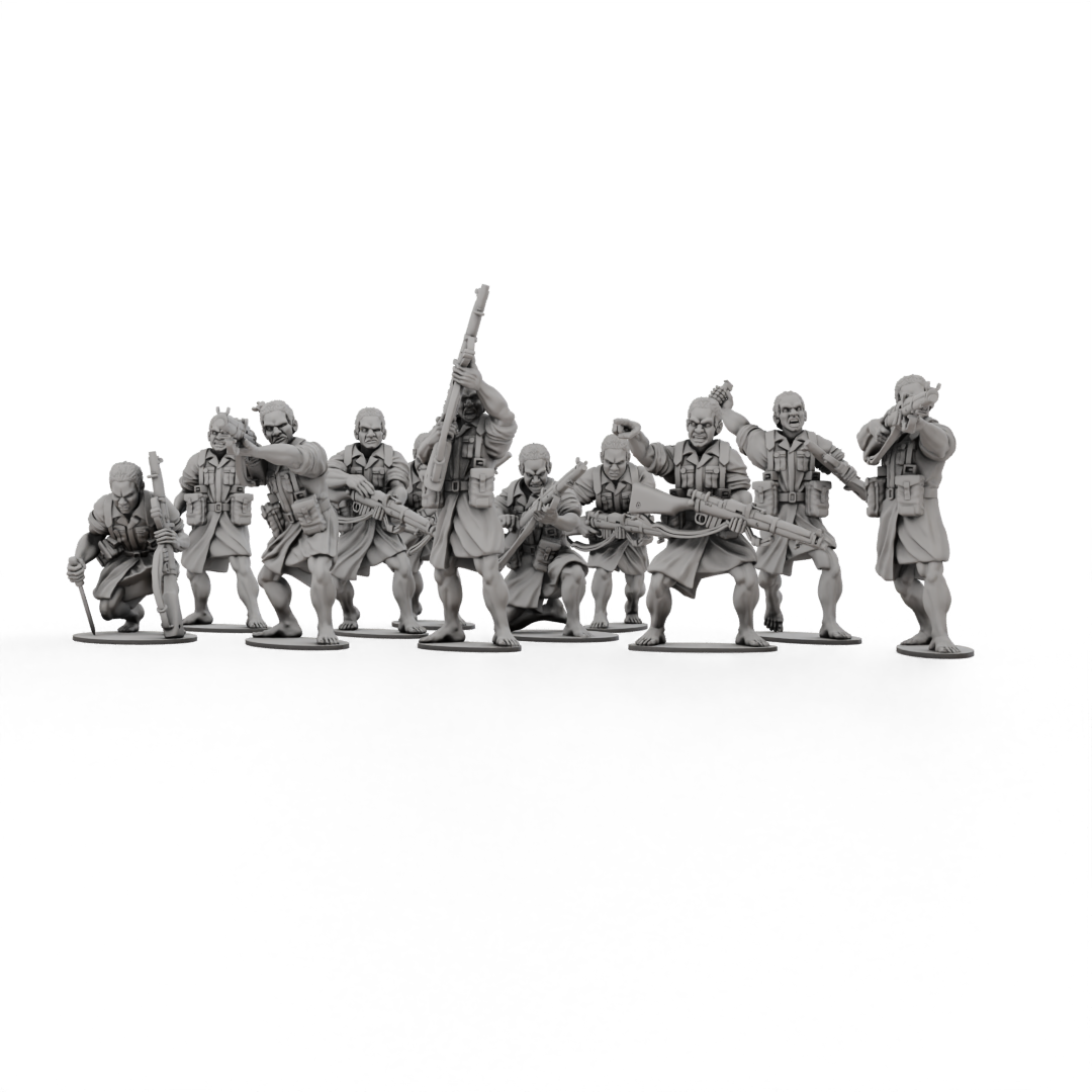 Australian - New Guinea Infantry Teams (With Shirts)