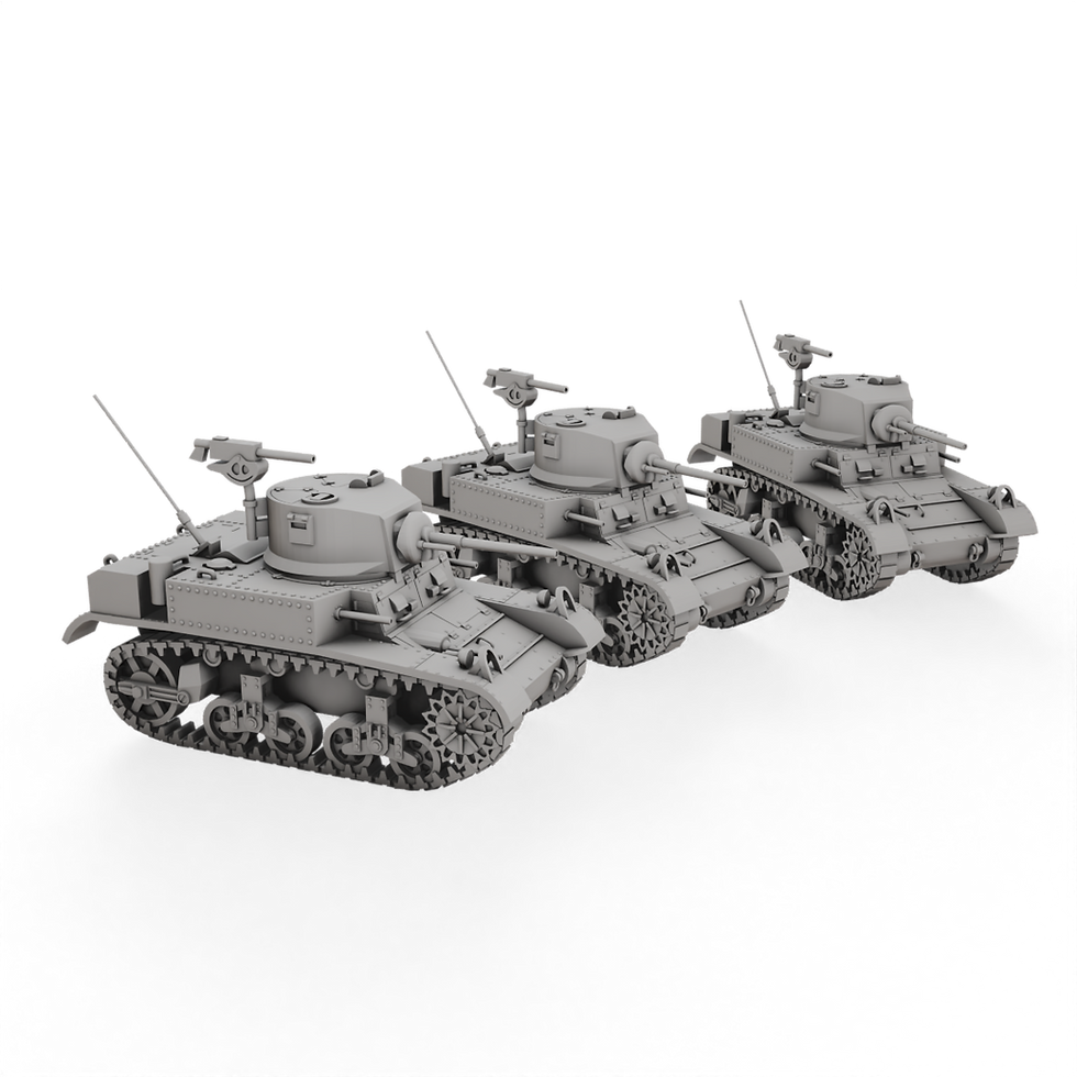 Thumbnail: USA - M3 Stuart With Sponsons Platoon