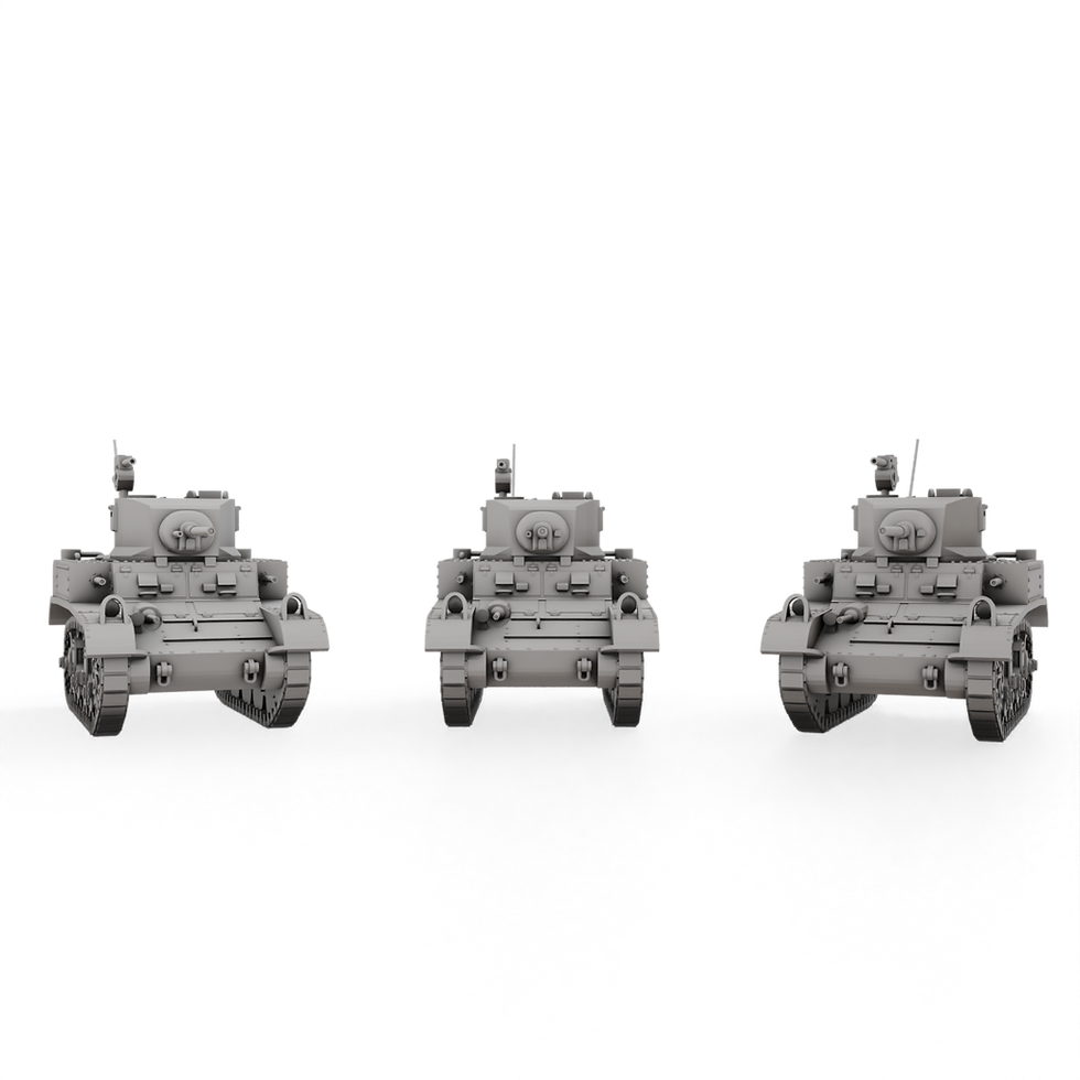 Thumbnail: USA - M3 Stuart With Sponsons Platoon