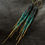 Thumbnail: Evening Ocean Glow 24k & 14K chain beaded earrings