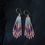 Thumbnail: Maui Swan Designs Pastel Sunrise Earrings ~ 3" length ~ Delicate Seed Bead Handm