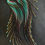 Thumbnail: Maui Swan Designs "Golden Cascading Feathers" Long Seed Bead Earrings with 14K G