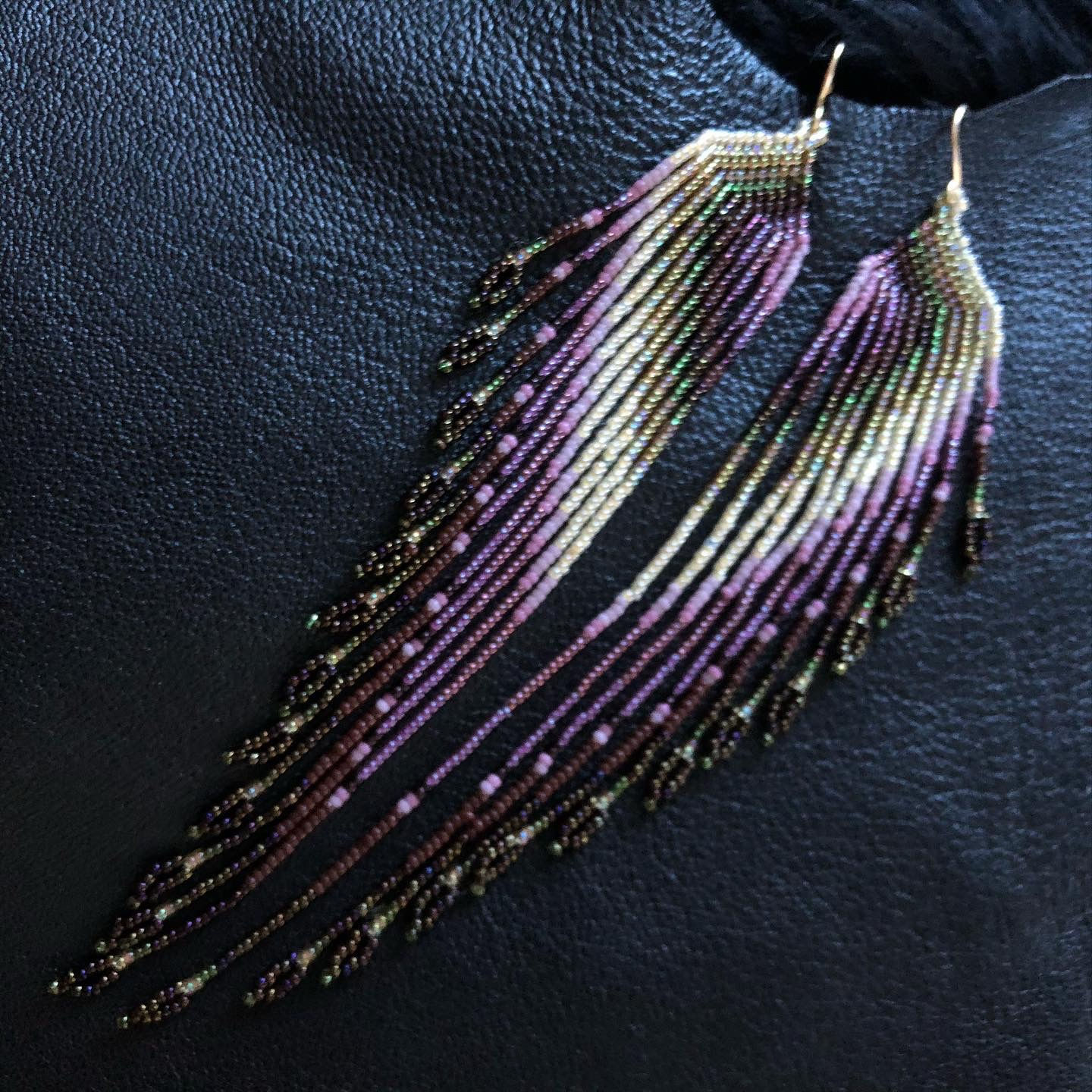 Gaia Inspired Seed Bead Earrings