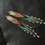 Thumbnail: Maui Swan "Golden Stone Fire" ~ 6.5" long Ethipoian Fire Opal Fringe Earrings ~ 