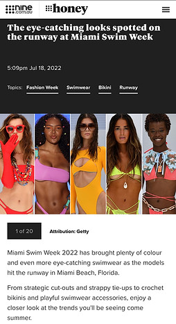 Style Nine Honey Miami Swim Week Eye Cat