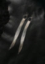 Thumbnail: Solid Sterling Silver Hoop Fringe White Earrings 