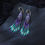 Thumbnail: 3" “Morning Dew Time” Seed Bead Handmade Earrings