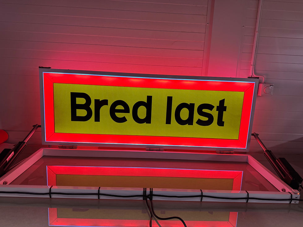 Miniatyrbilde: MOTORDRIVEN ENKEL VARNING SKYLT