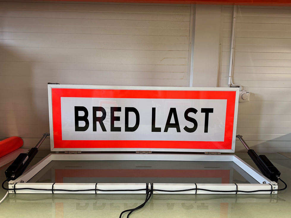 Miniatyrbilde: MOTORDRIVEN ENKEL VARNING SKYLT