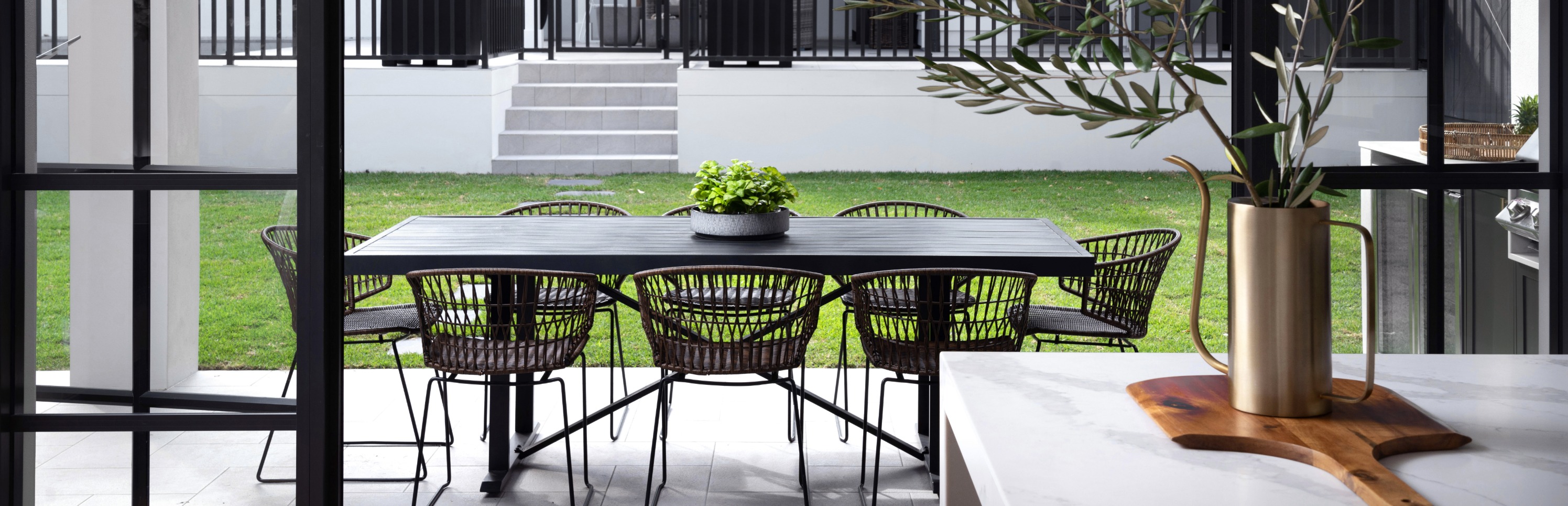 Arranged Food and Objects