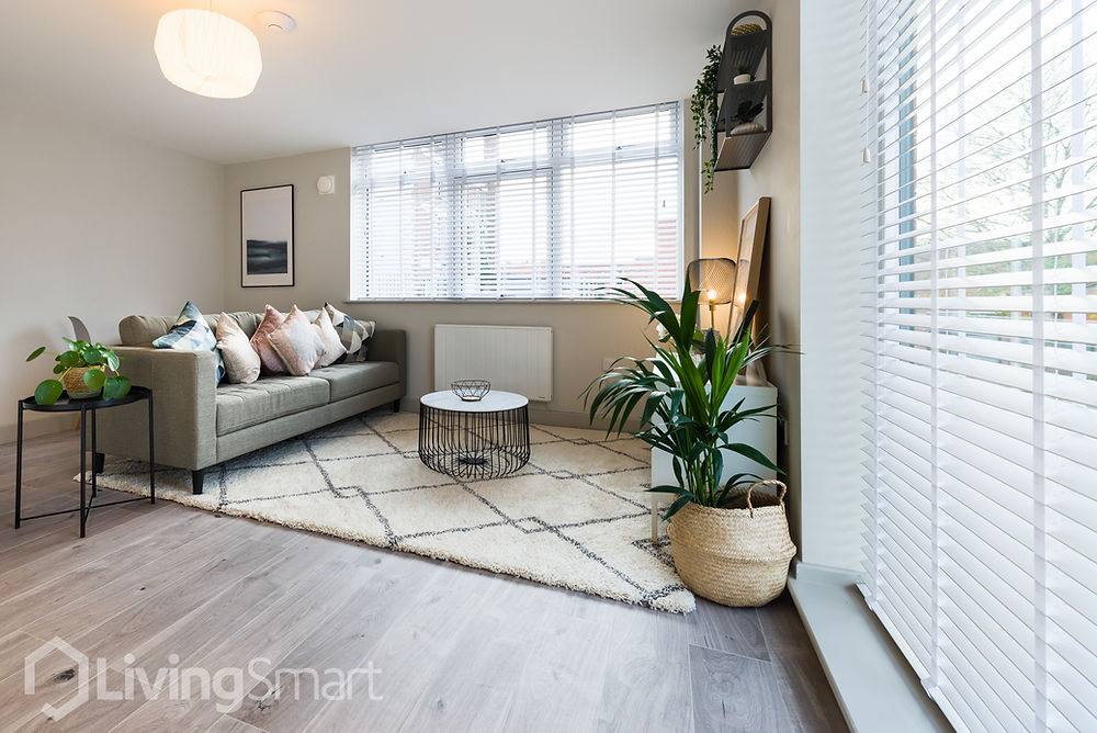 Living space in a stockport apartment conversion completed by MAP Building Contractors