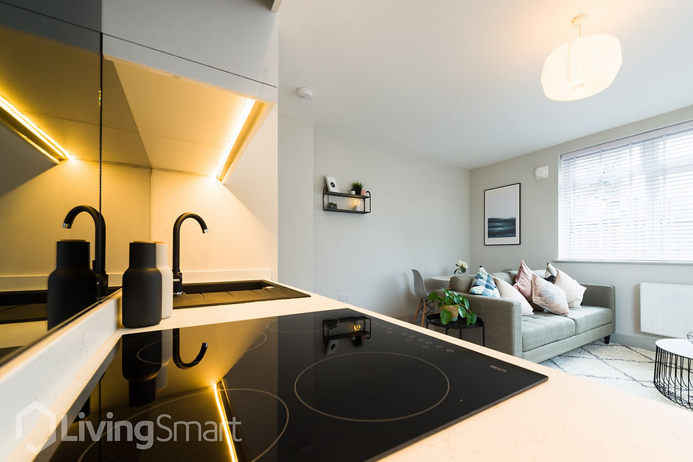 Kitchen image in apartment conversion in stockport by MAP building contractors