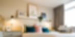Finished bedroom image from apartment conversion in stockport