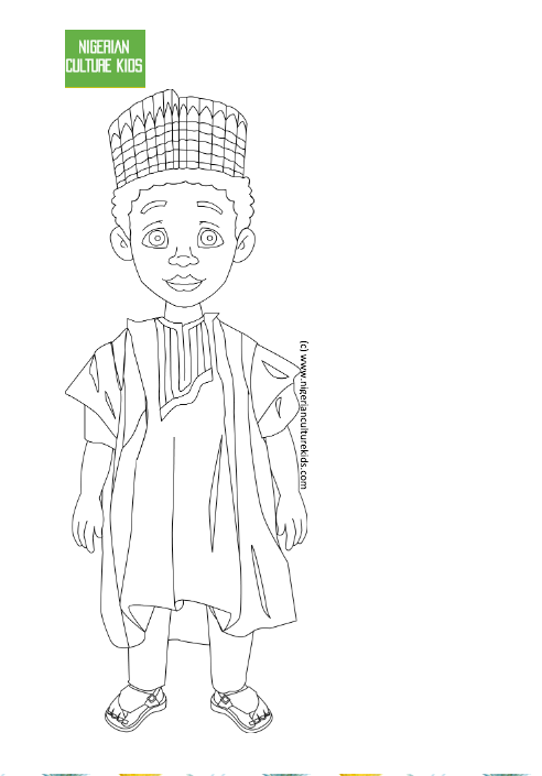 Nigerian Culture Kids | Colouring Pages