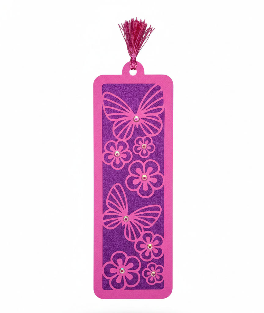 Pink Butterflies Bookmark
