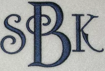 Personalized monogramming examples