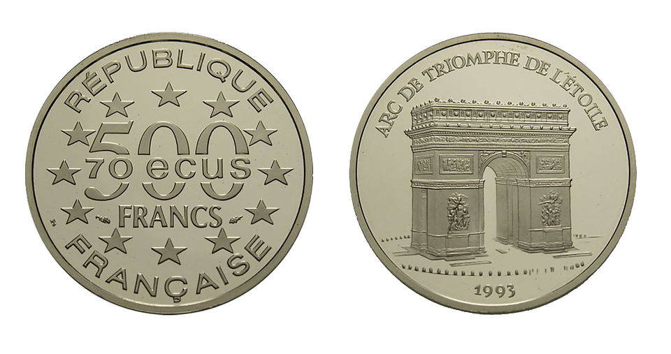 500 FF / 70 ECU "Arc de Triomphe "