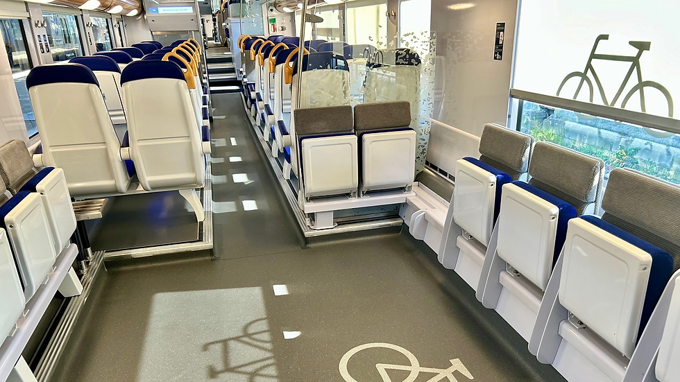 Les rames assurant les liaisons Genève - Lyon sont plus adaptées à des services RER que des relations Intercités. Photo Région Auvergne-Rhône-Alpes.