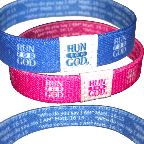 Stretchable Wristband Run for God