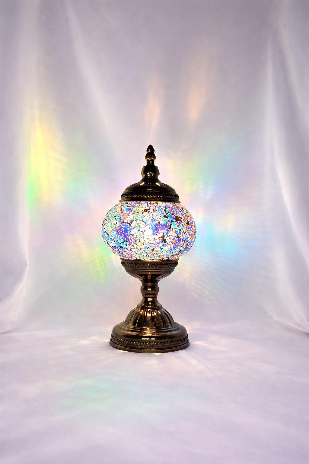 Blueberry Small Handmade Glass Table Lamp