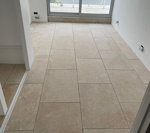 French Limestone Floor