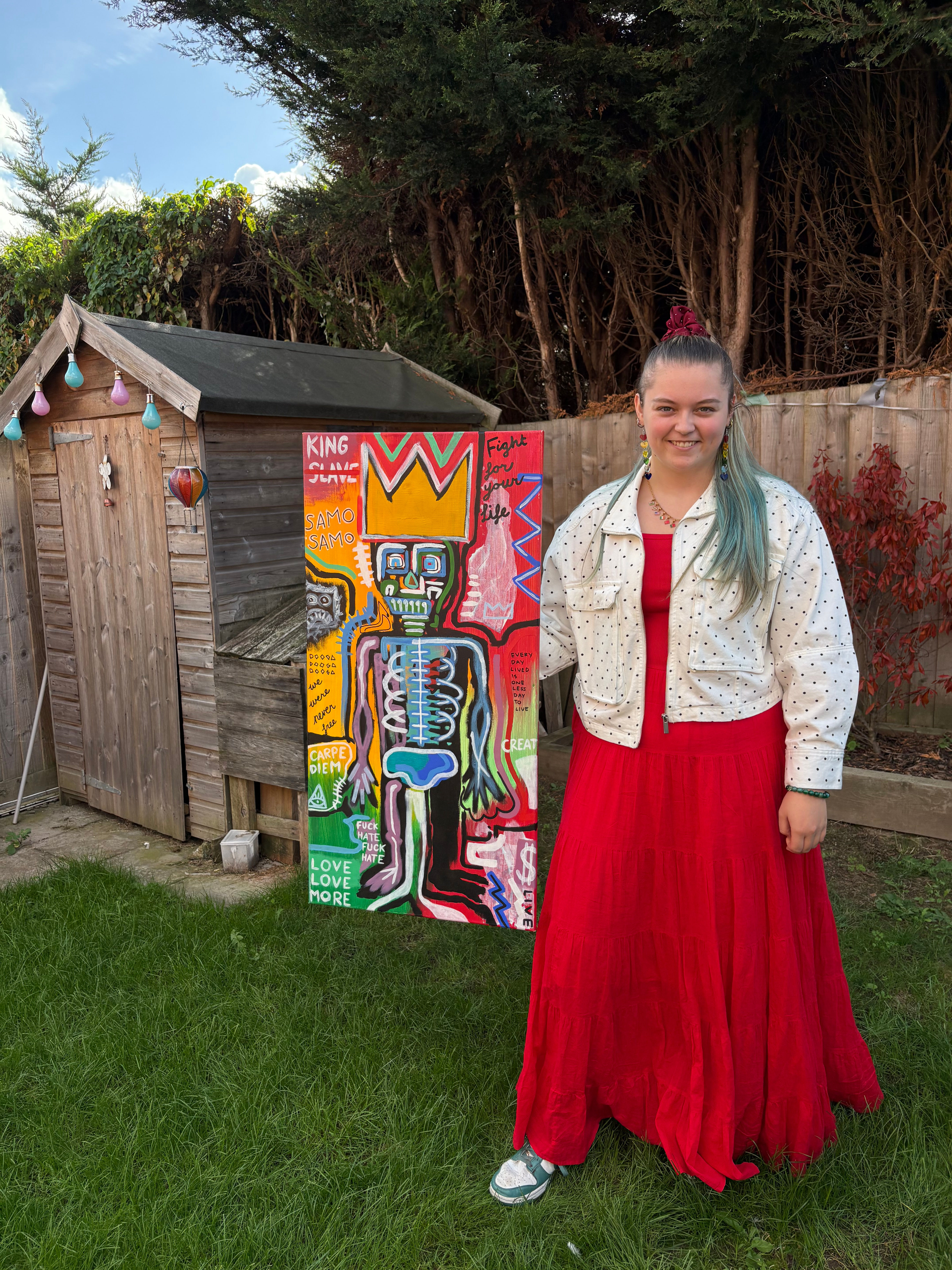 Sacred Bones Oringial Handpainted Canvas