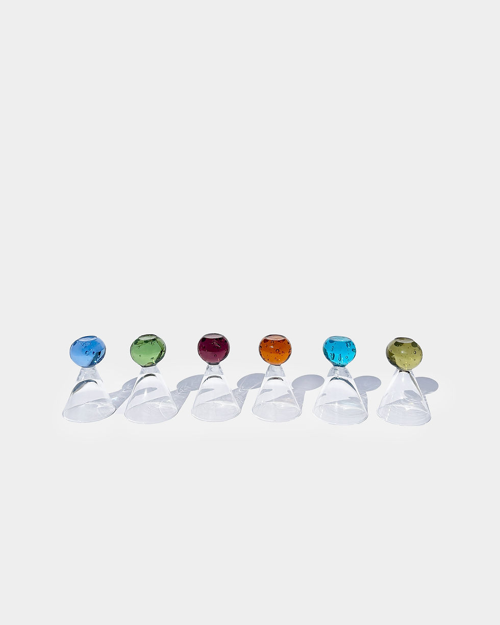 Thumbnail: Multicolor Bullicante Ball Base Shot Glasses