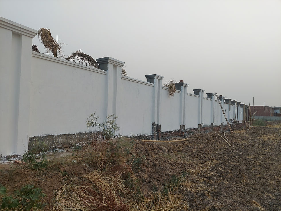 North Boundary Wall Complete
