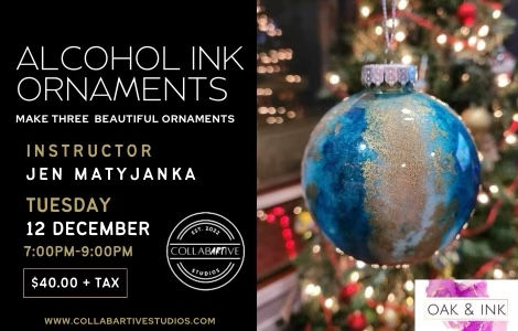 Alcohol ink ornaments