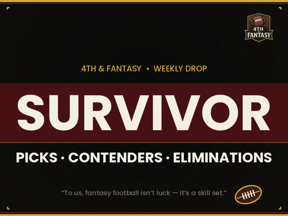 Week 3 Survivor Pool Picks: One Elite Team, a Field Full of Conditions