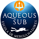 logotipo da aqueous sub escola de mergulho