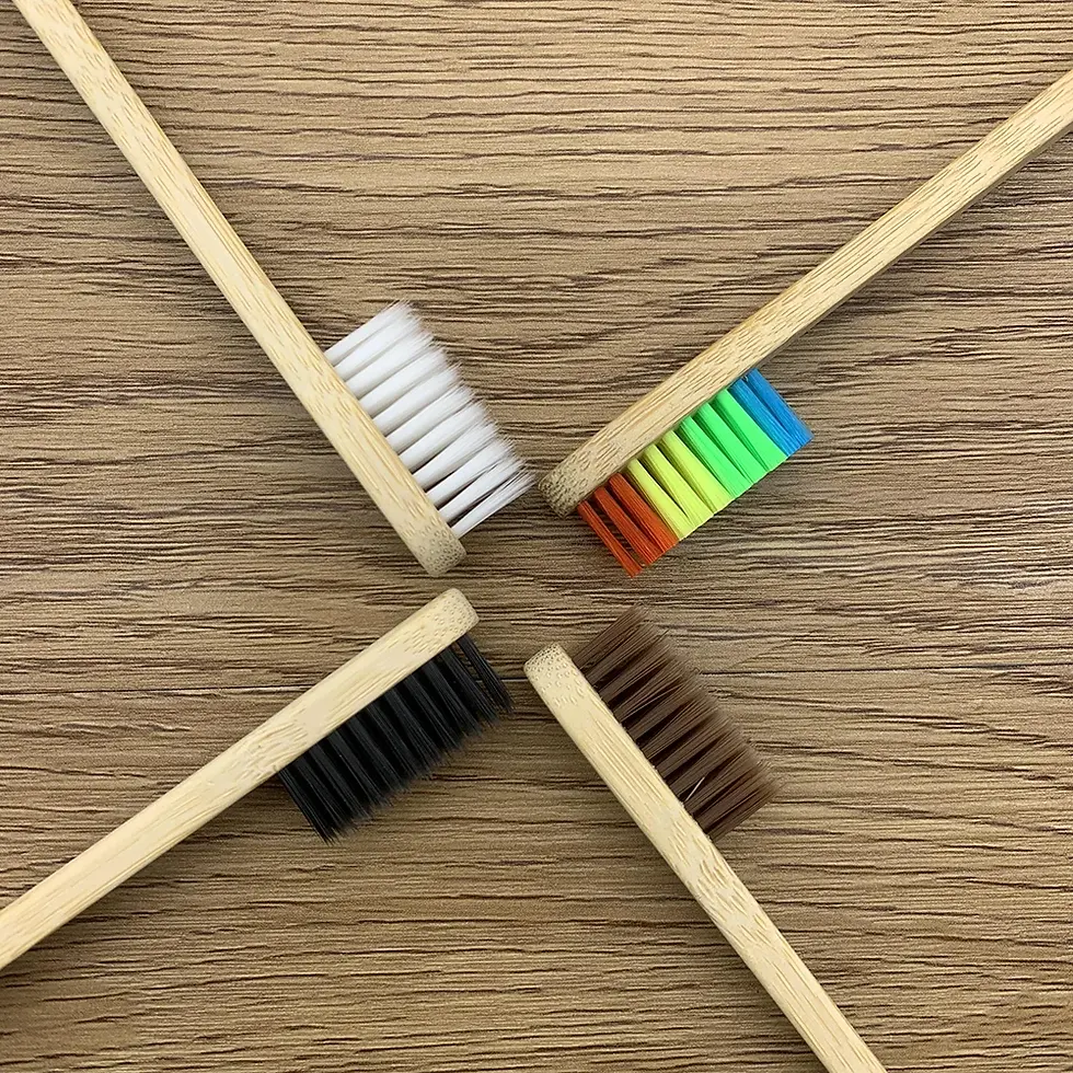 Thumbnail: 10PCS Biodegradable Bamboo Toothbrush Teeth