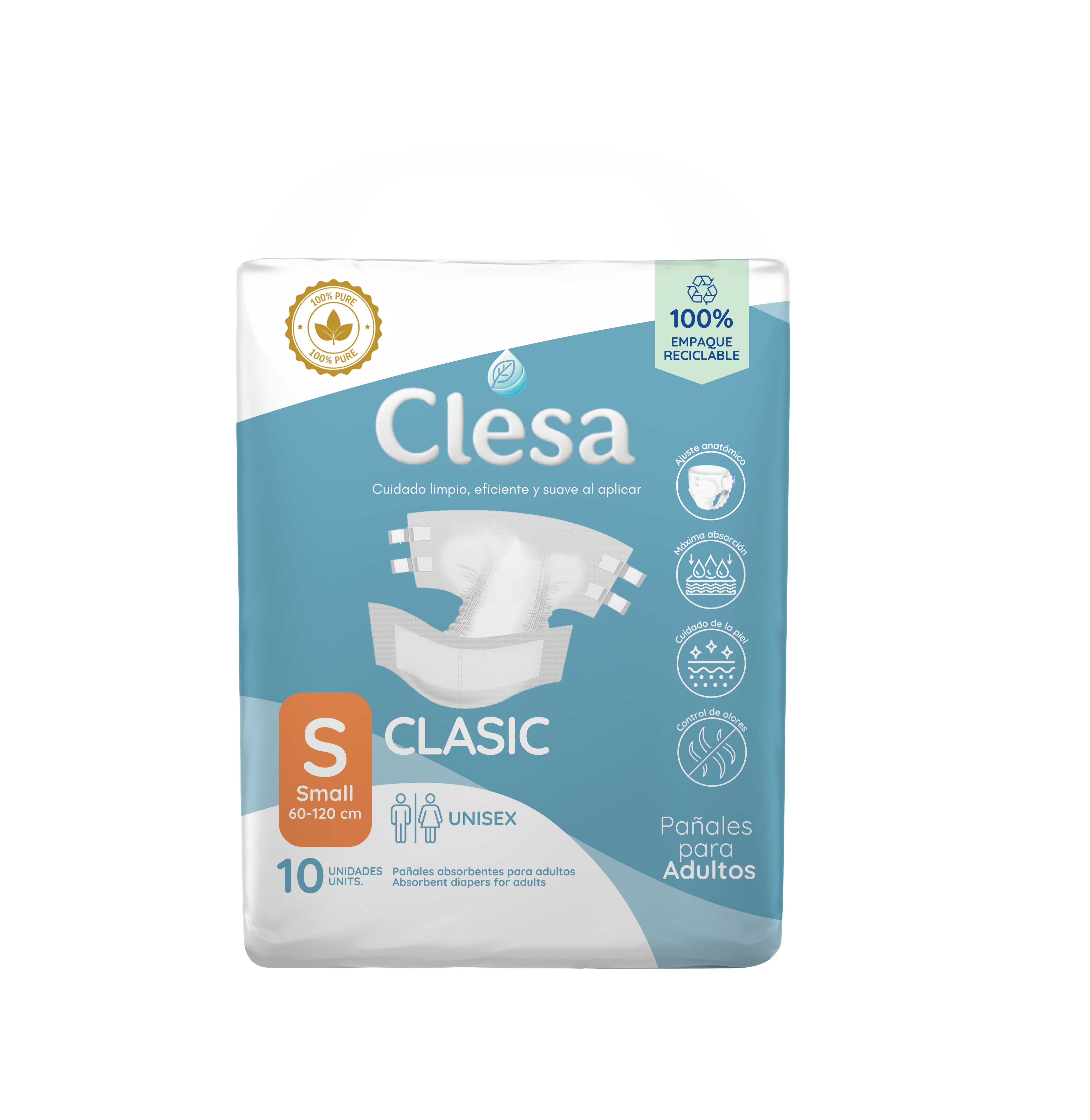 PAÑALES CLASIC - ADULTO PACA X 10