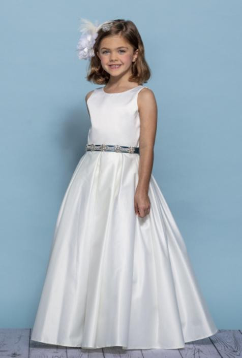 Satin Flower Girl Gown | Under the Arbor Bridal