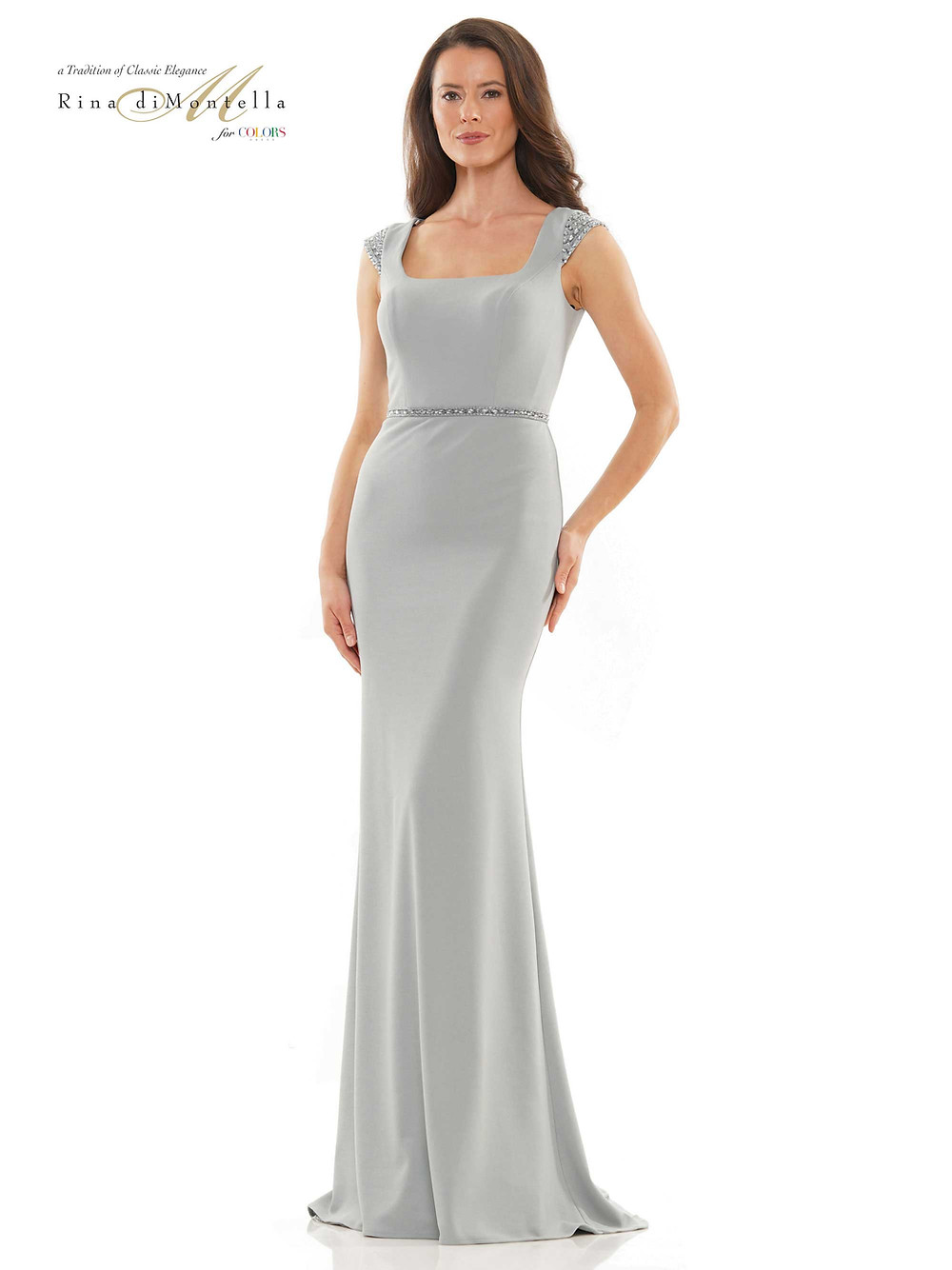 Crepe Fitted Mothers Dress | Under the Arbor Bridal