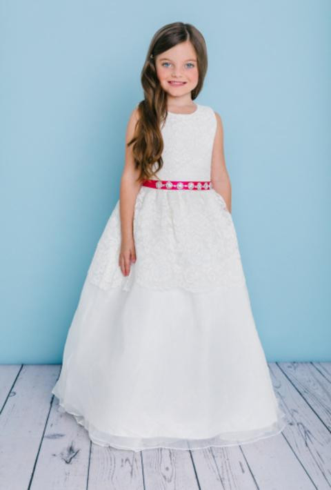 Graceful Lace Flower Girl Dress | Under the Arbor Bridal