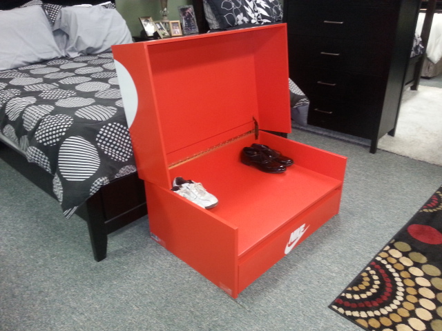 custom nike shoe storage box