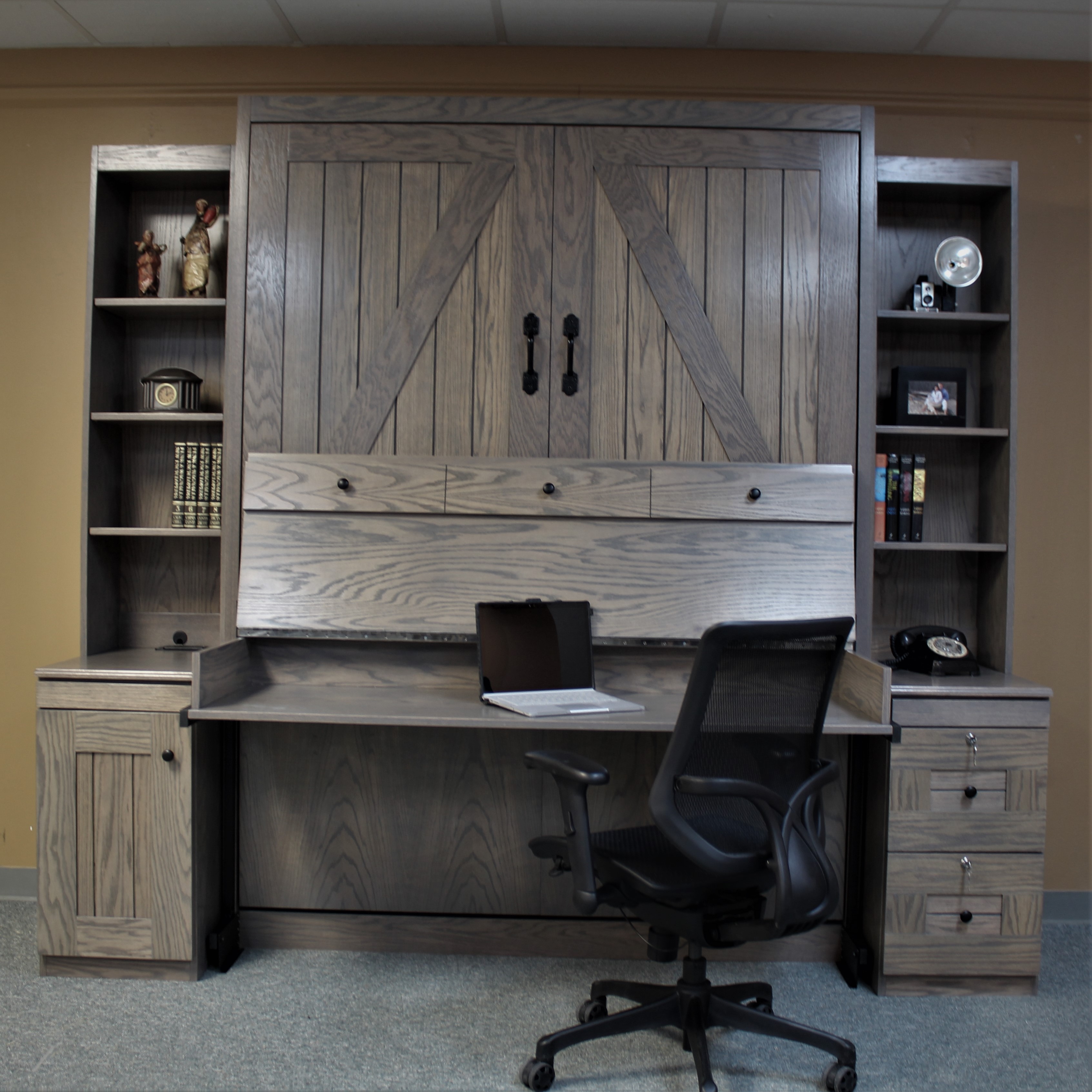 Barn Desk Murphy Wall Bed