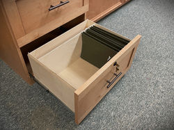 1411-0725 Hudson Bay with Fold Up Desk File Drawers