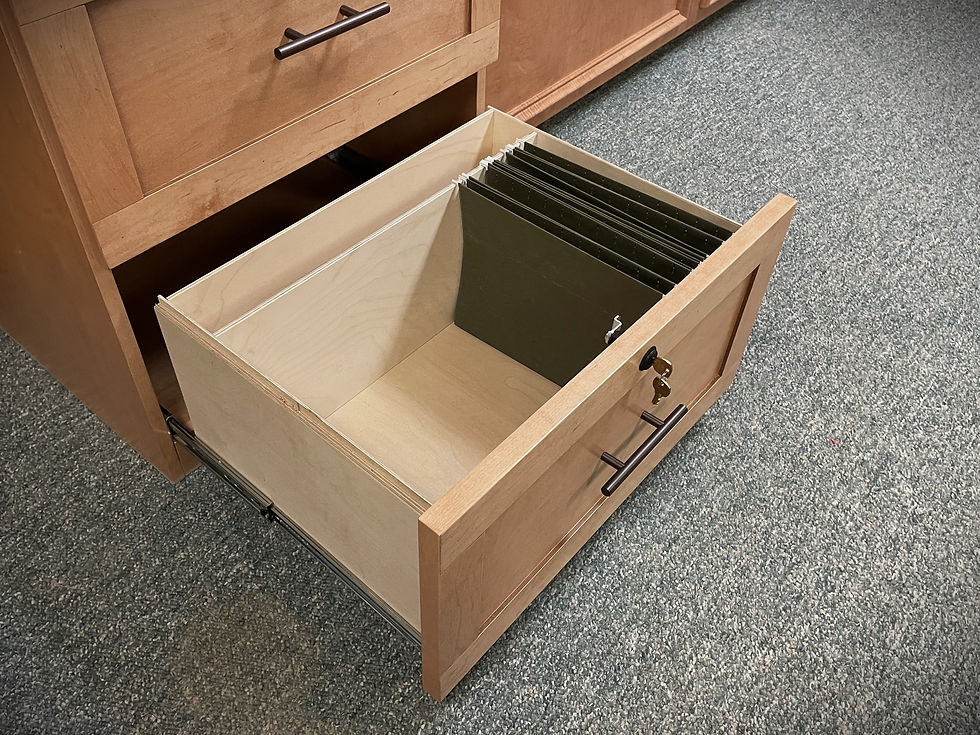 1411-0725 Hudson Bay with Fold Up Desk File Drawers