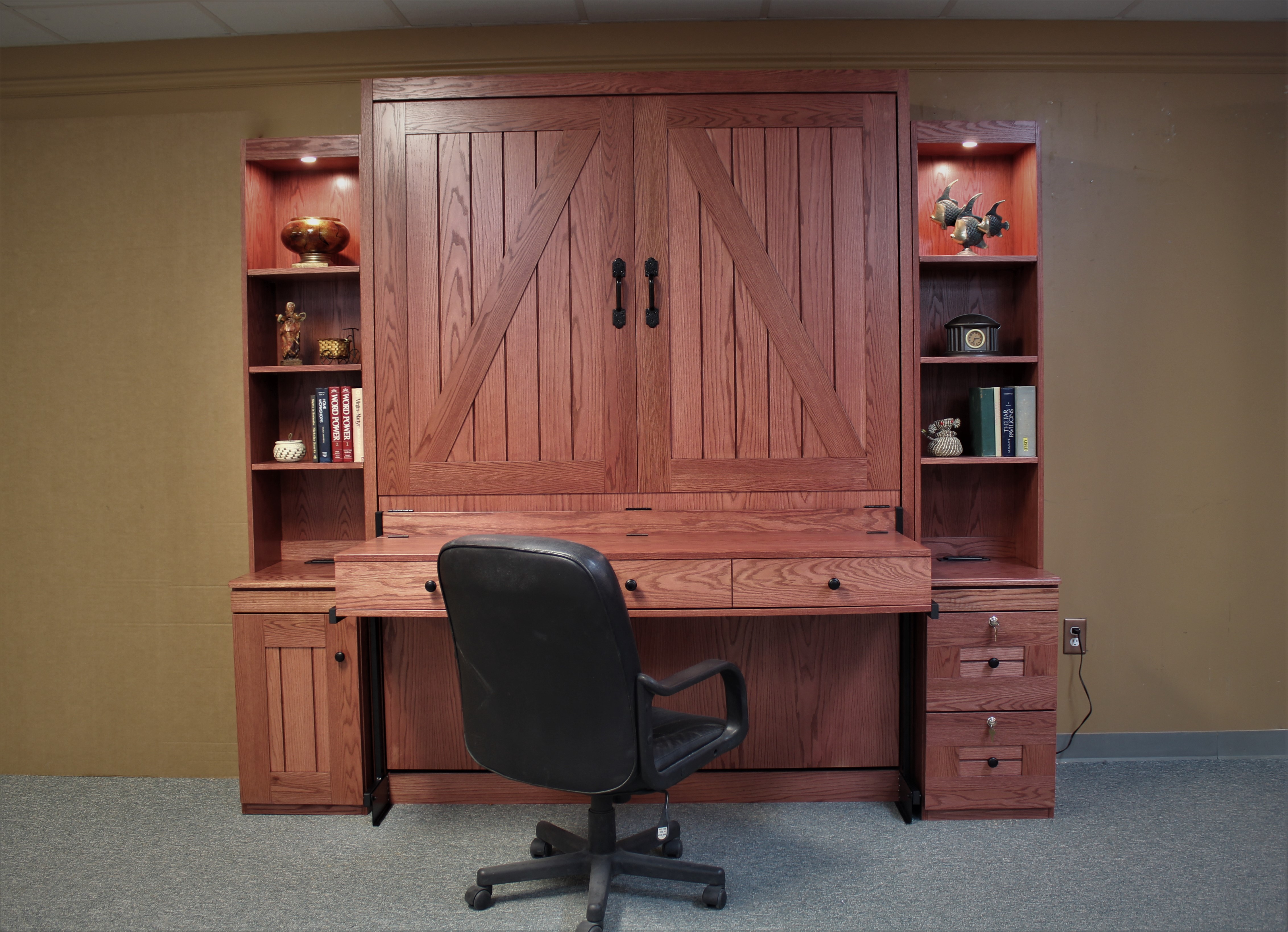 Barn Desk Murphy Wall Bed
