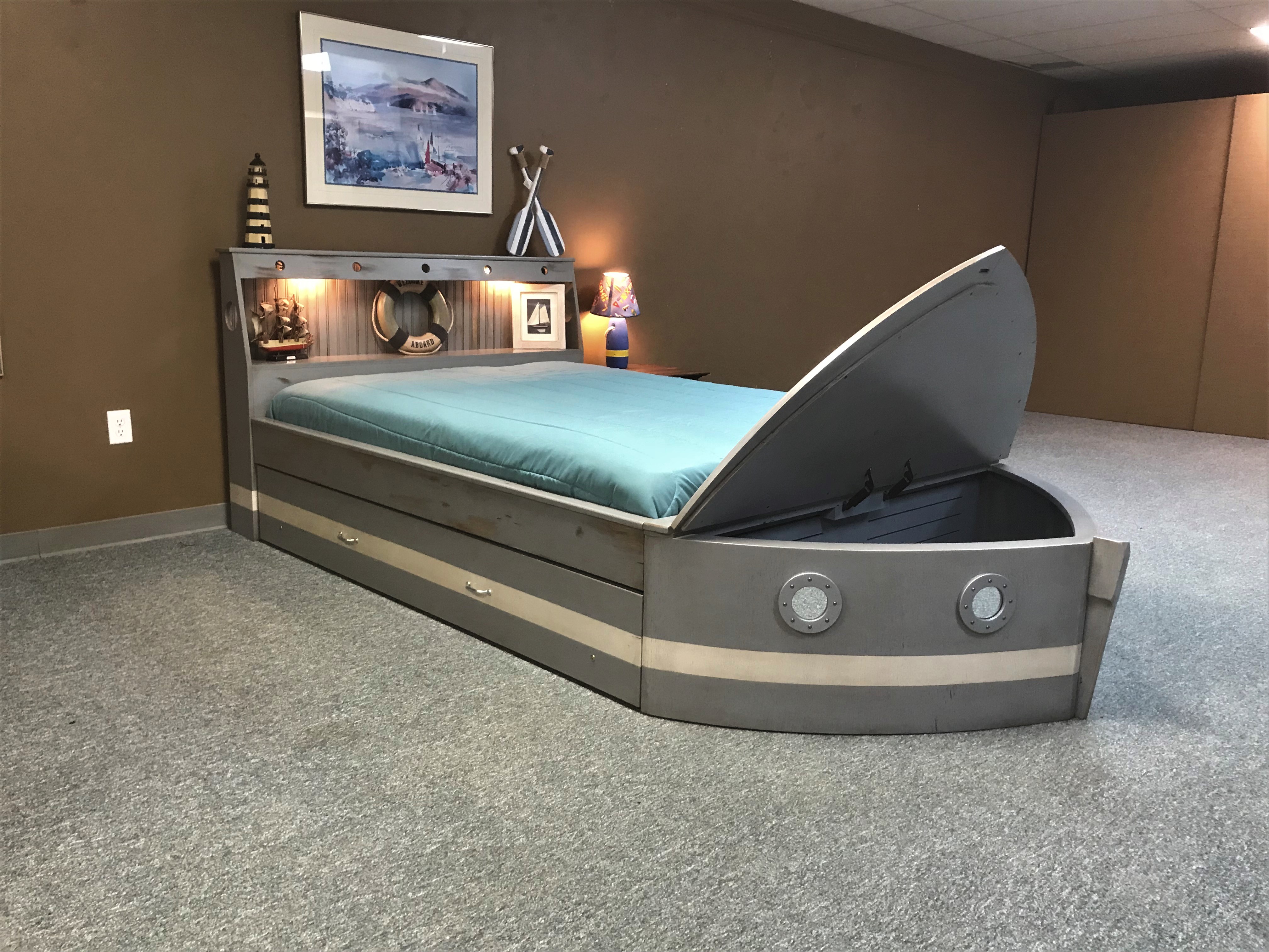 Weathered Boat Bed Full