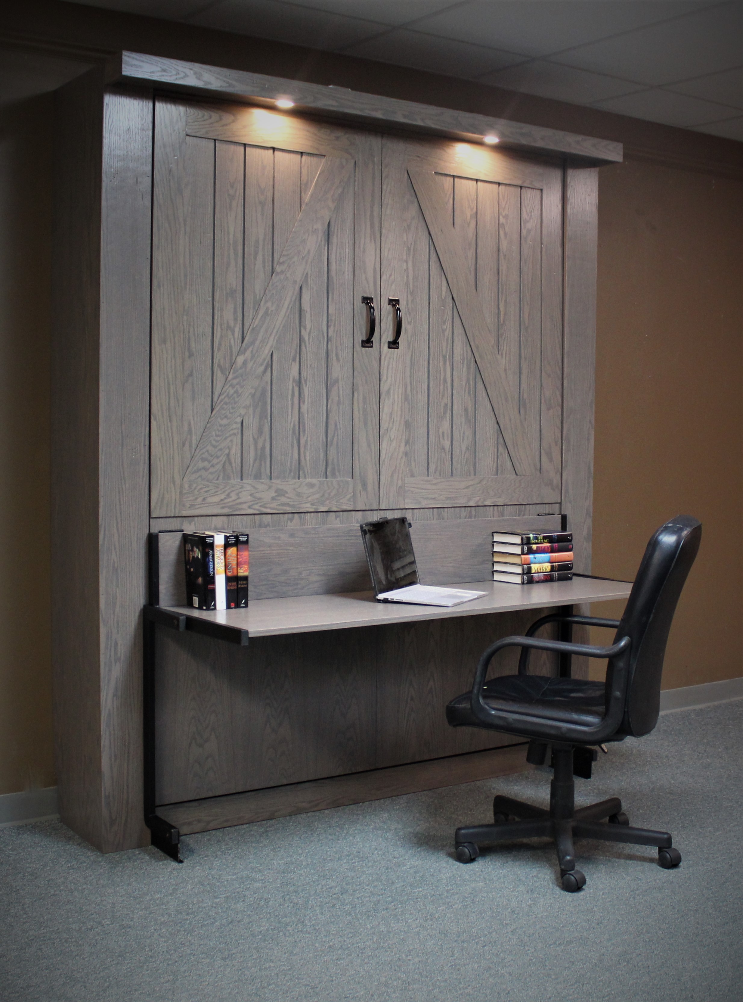 Barn Desk Murphy Wall Bed