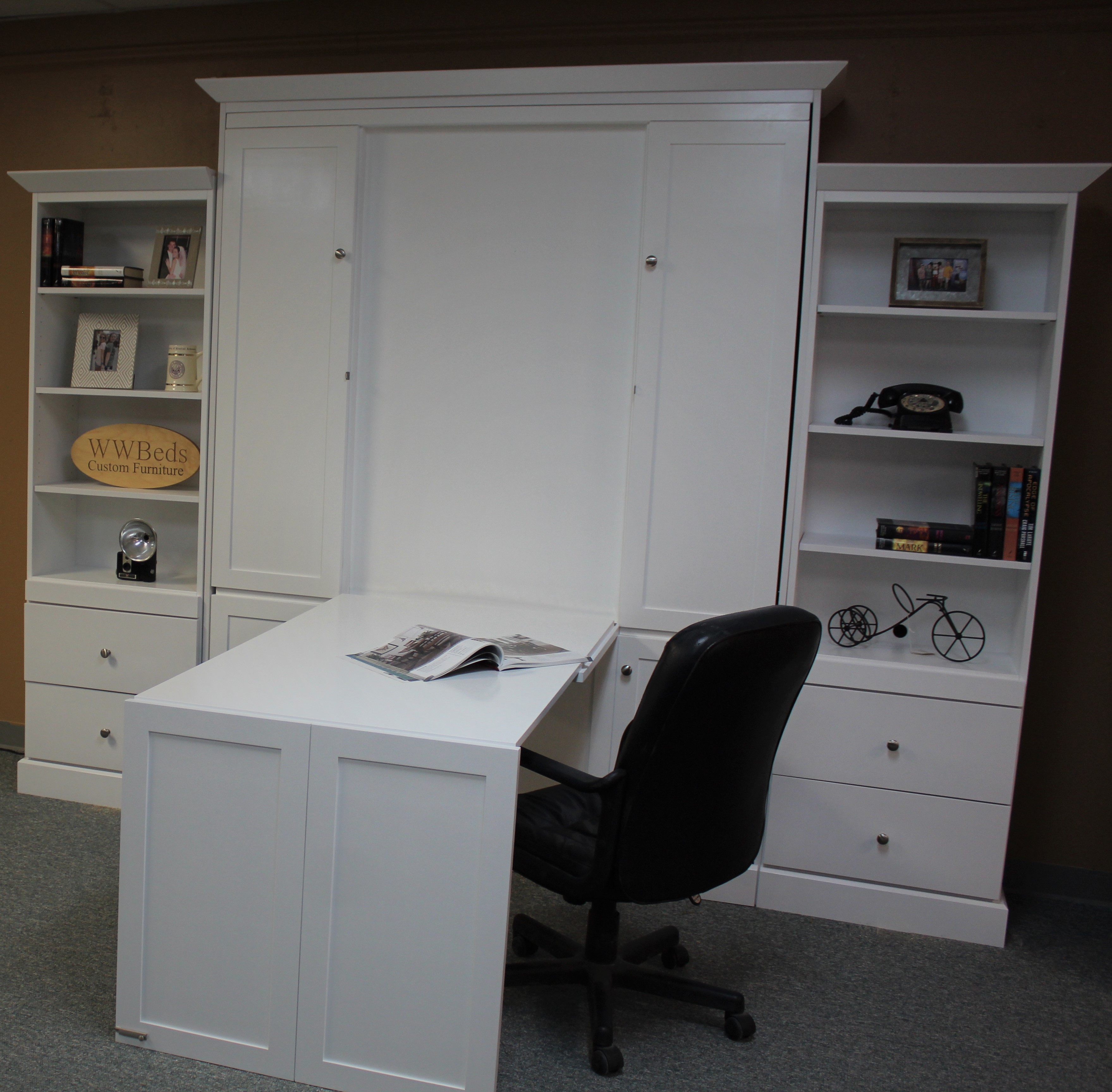Shaker Murphy Desk Open